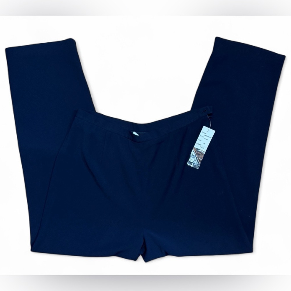 DUE per DUE Elegant Women's Navy Trousers